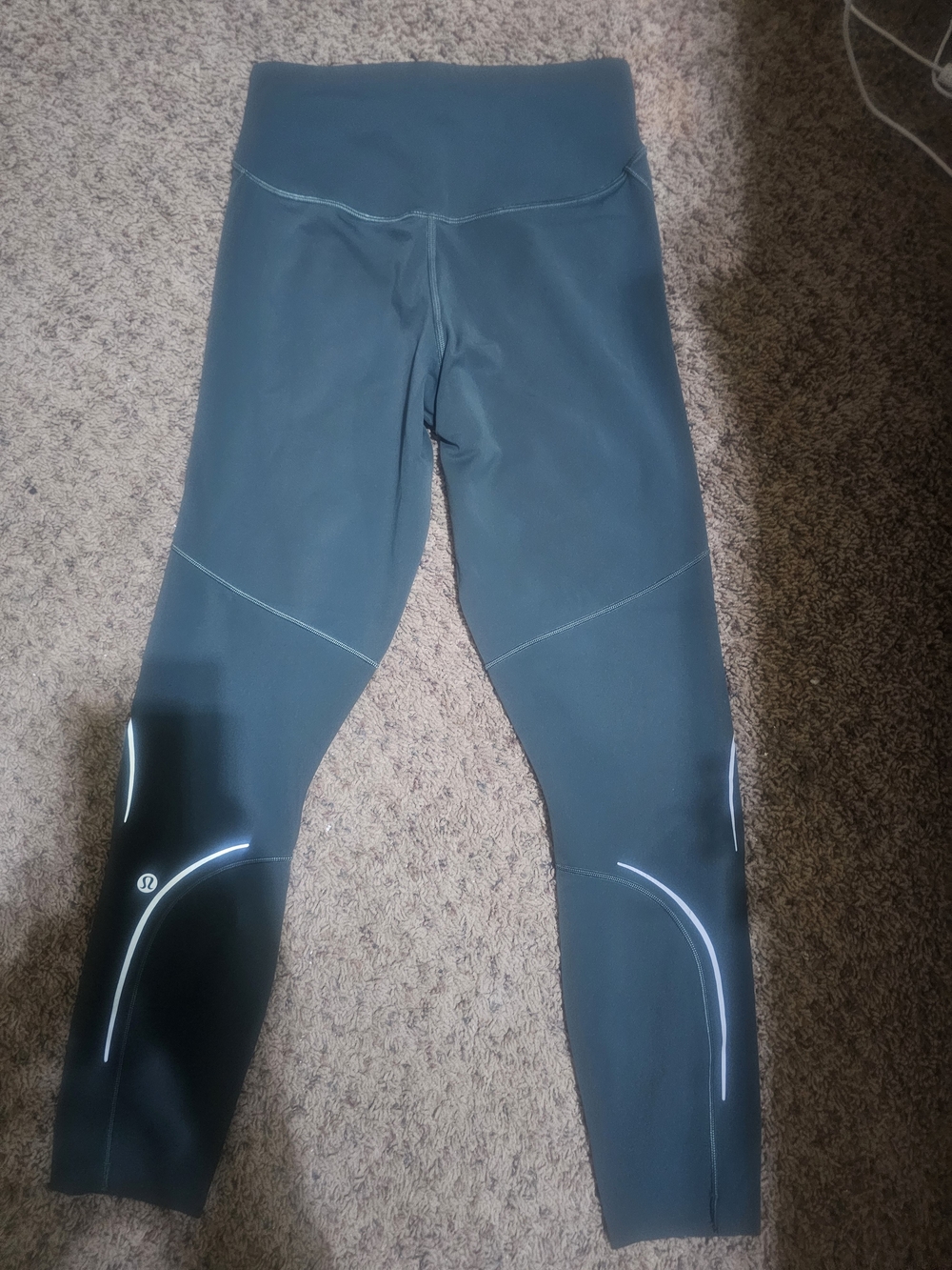 lululemon athletica Reflective Dark Green/Teal Leggings - Picture 2 of 2